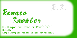 renato kampler business card